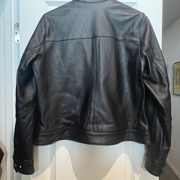 Thursday Boot Company Black Leather Racer Jacket - Picture 3 of 3